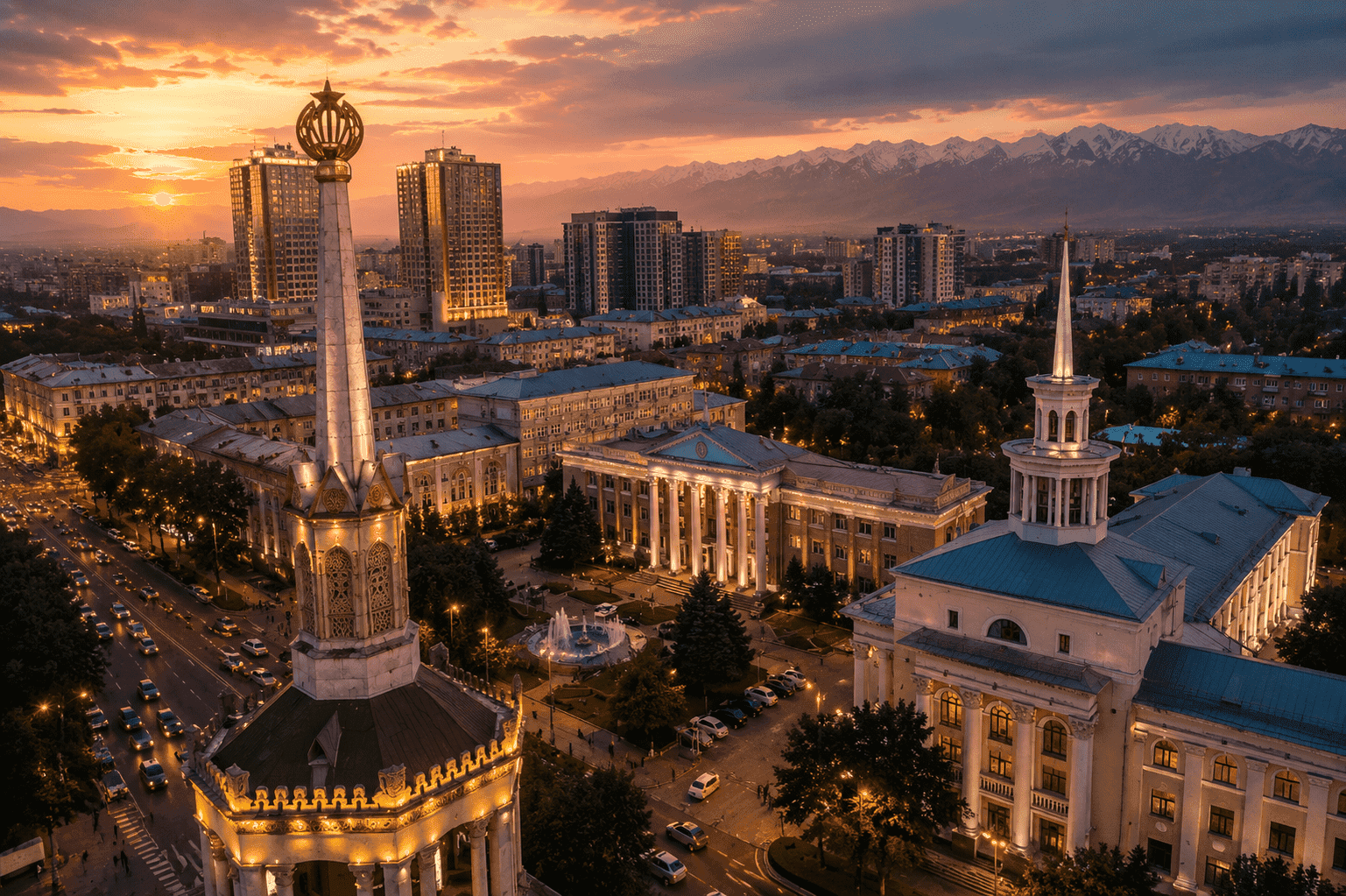 Bishkek cityscape